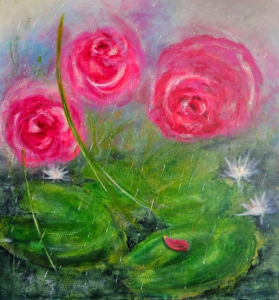 Lilypads, Raindrops, Soft Winds and Roses